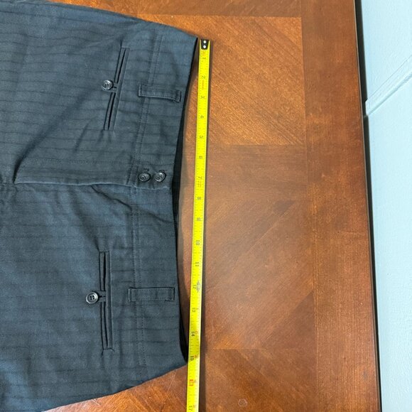 Ann Taylor Womens Black Pinstripe Dress Pants Size 8 Made In Turkey - Picture 6 of 9